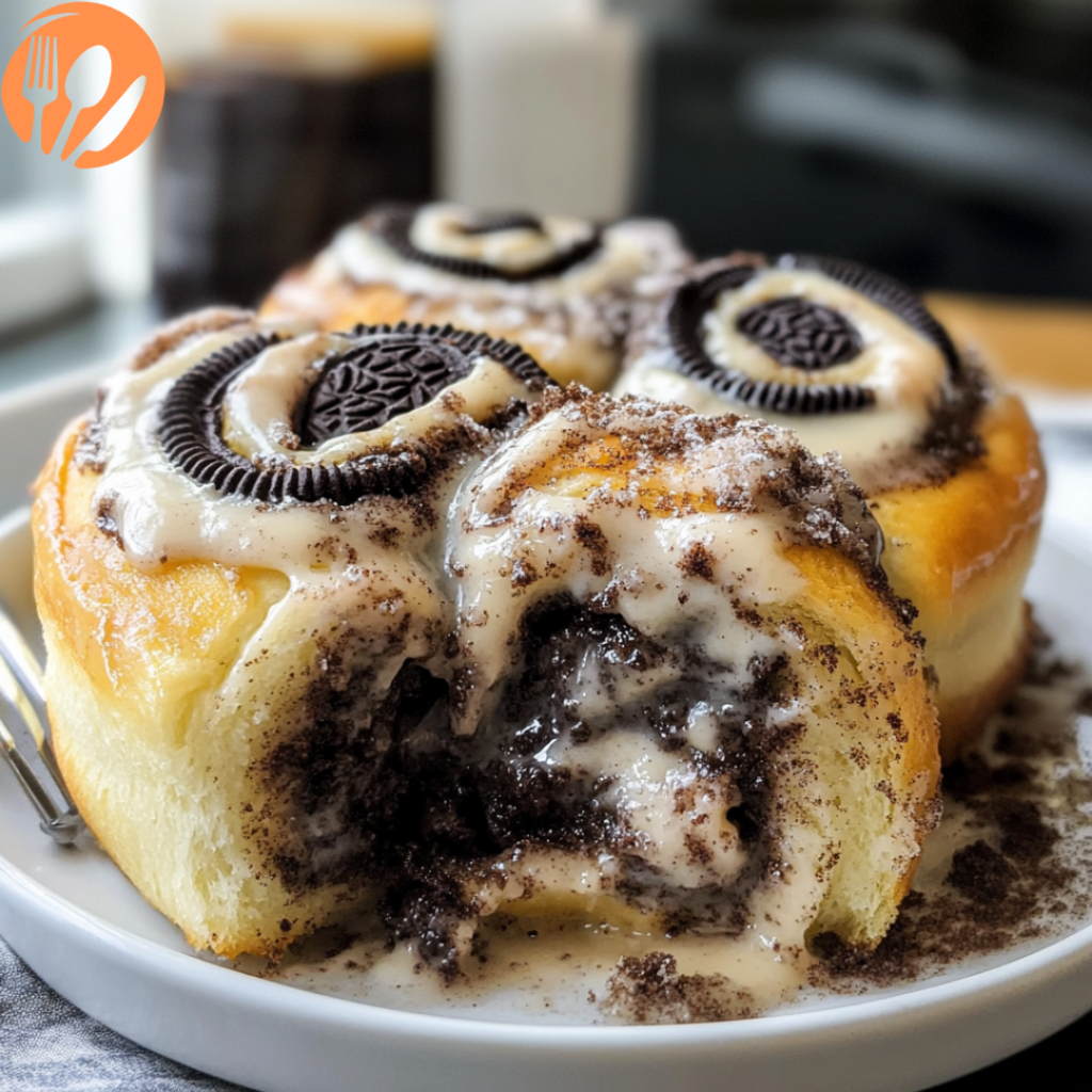 Oreo-Stuffed Cinnamon Rolls