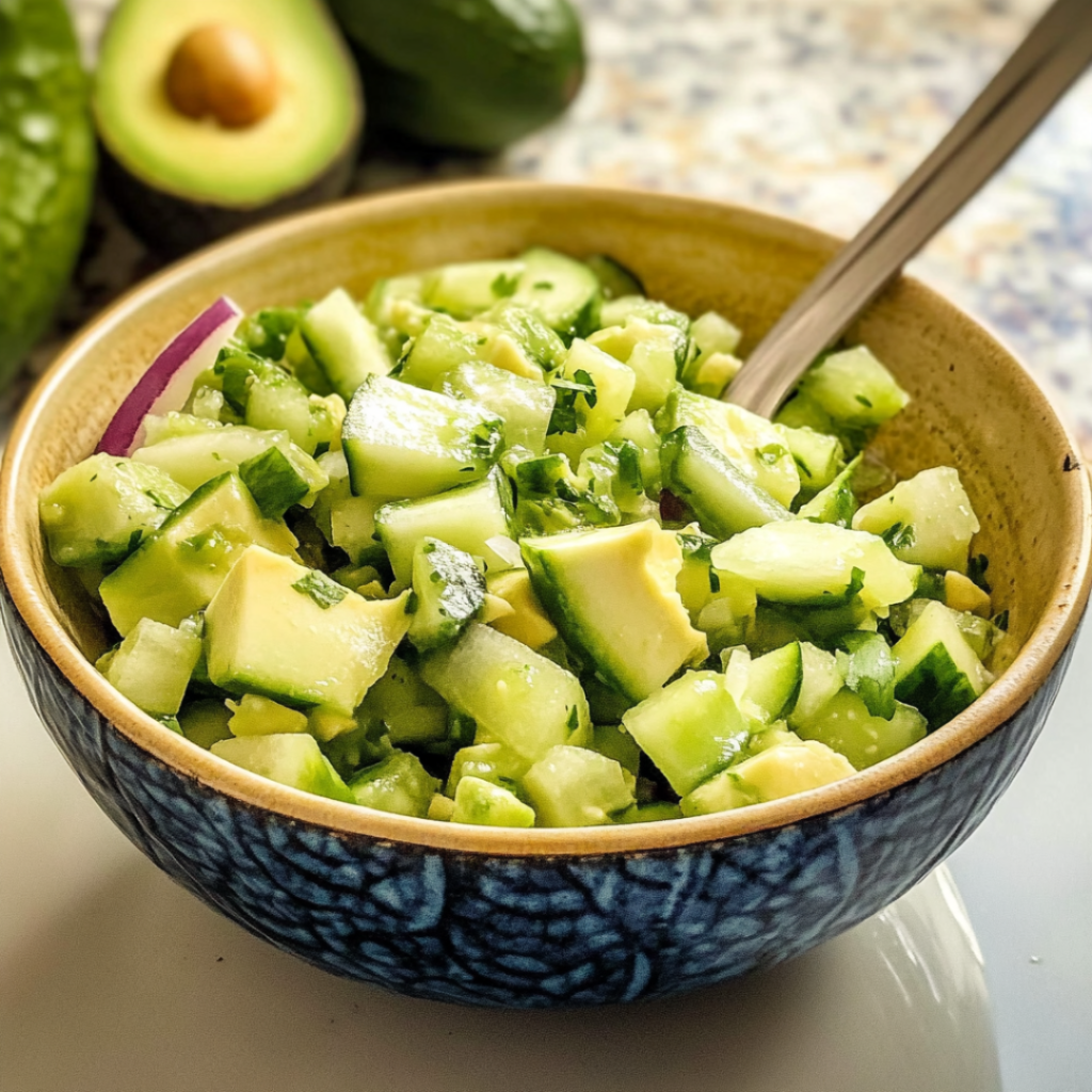 Fresh & Zesty Cucumber Avocado Salsa