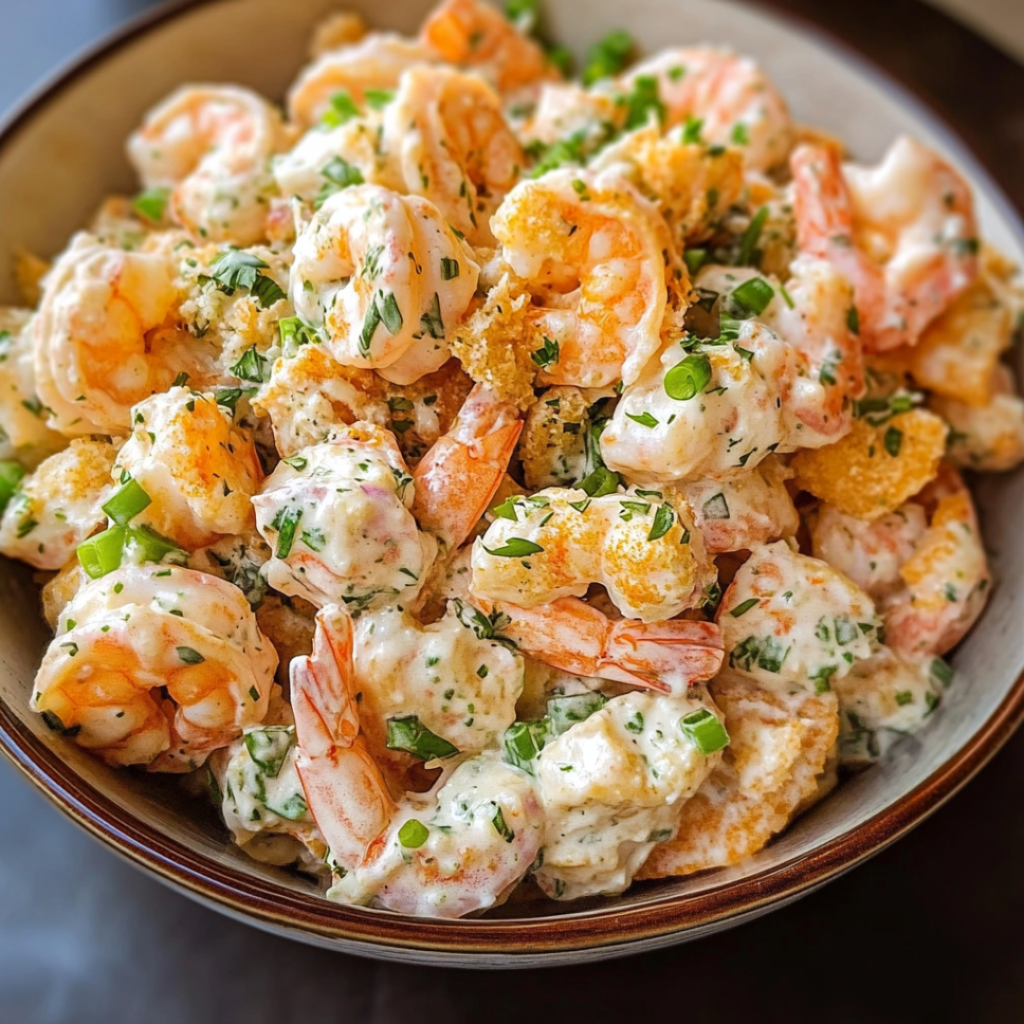 Crispy and Creamy Shrimp Salad