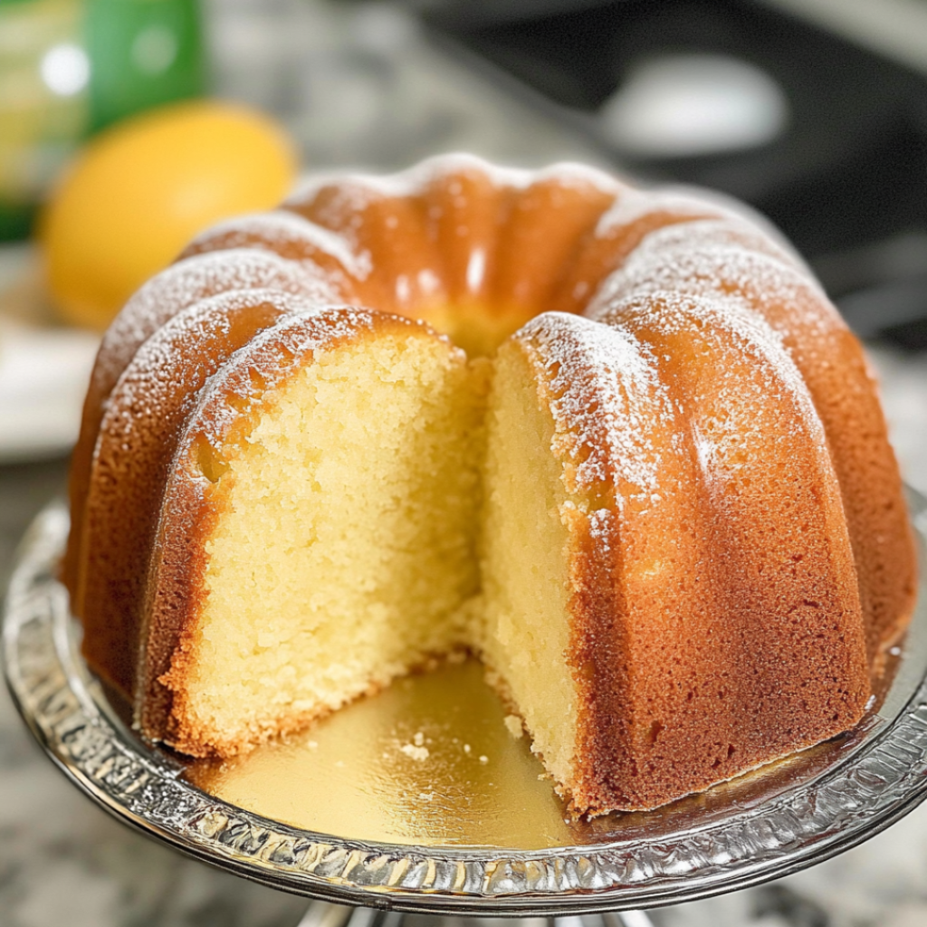 Homemade 7Up Pound Cake