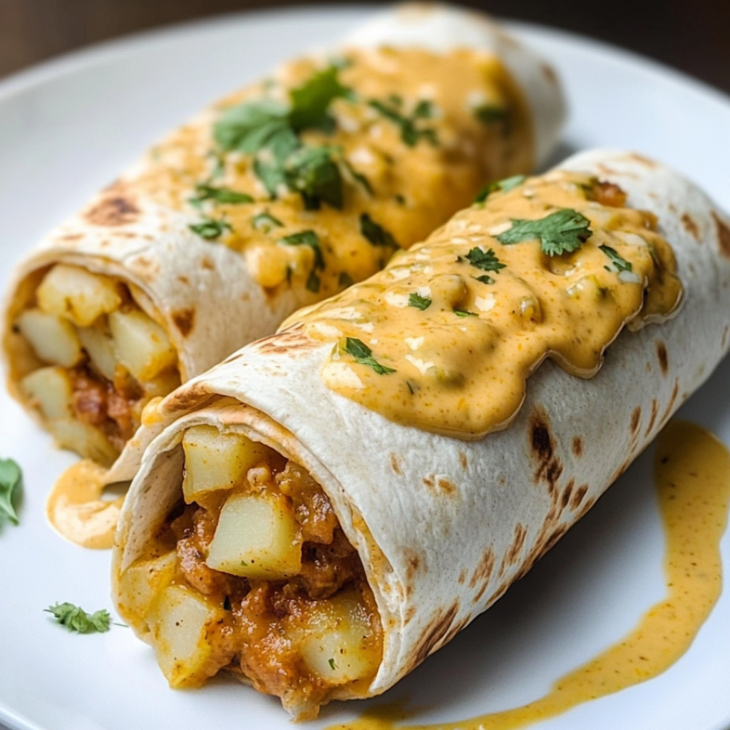 Crispy Potato Burritos with a Creamy Filling