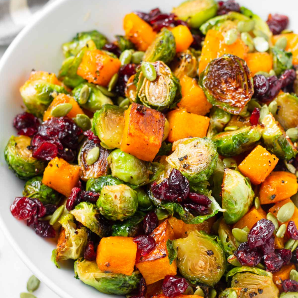 Roasted Brussels Sprouts & Butternut Squash