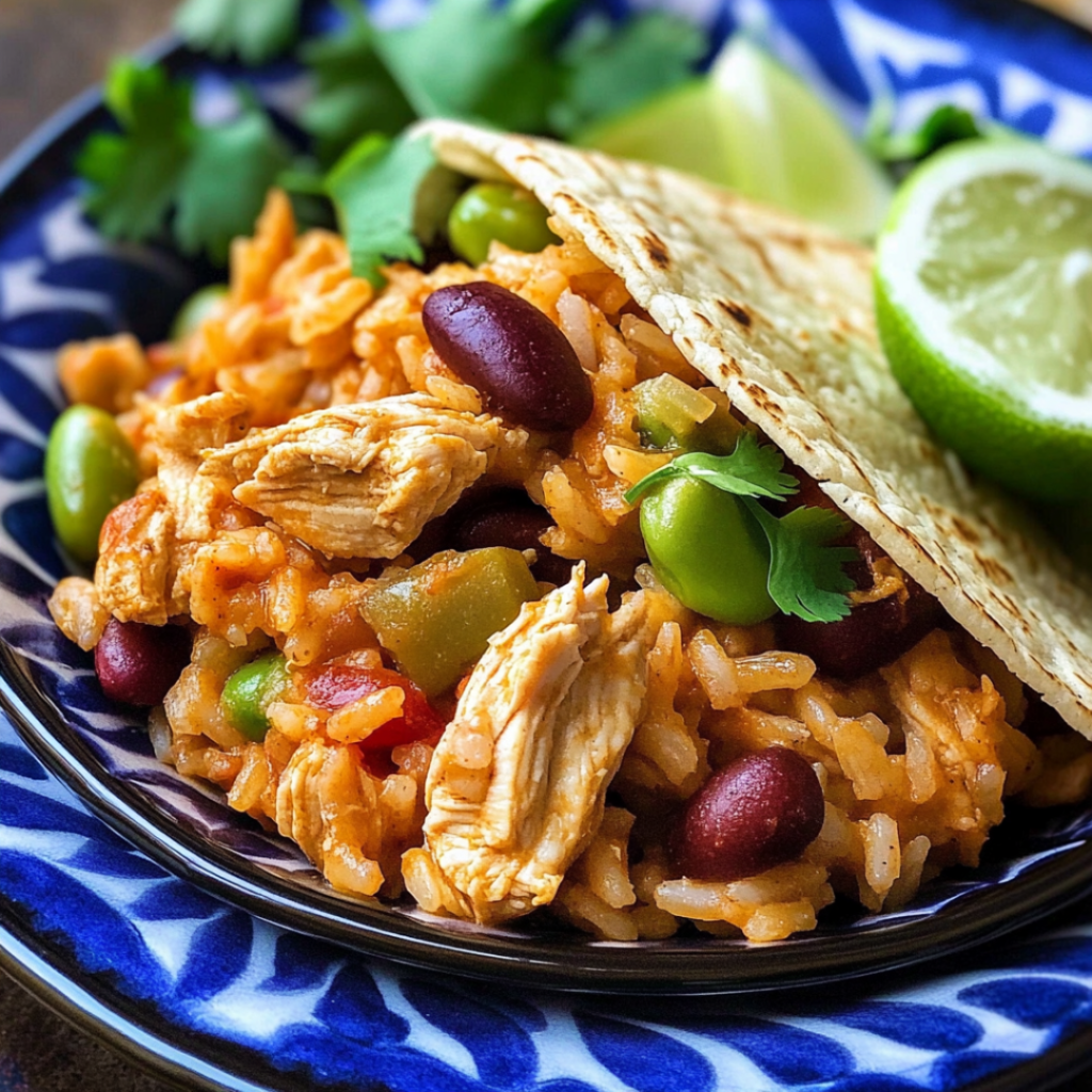 Slow Cooker Taco Chicken and Rice