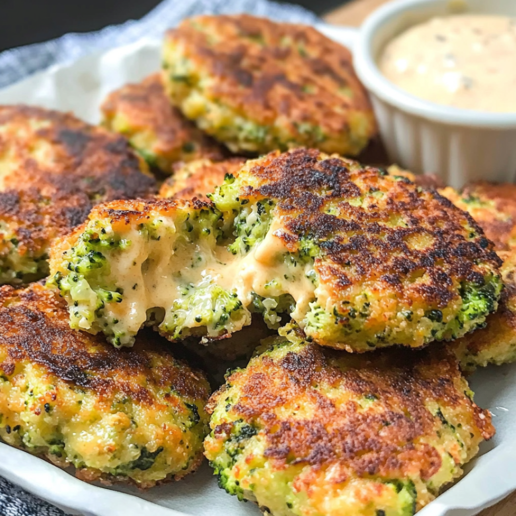 Crispy Broccoli Cheese Patties with a Golden Crunch