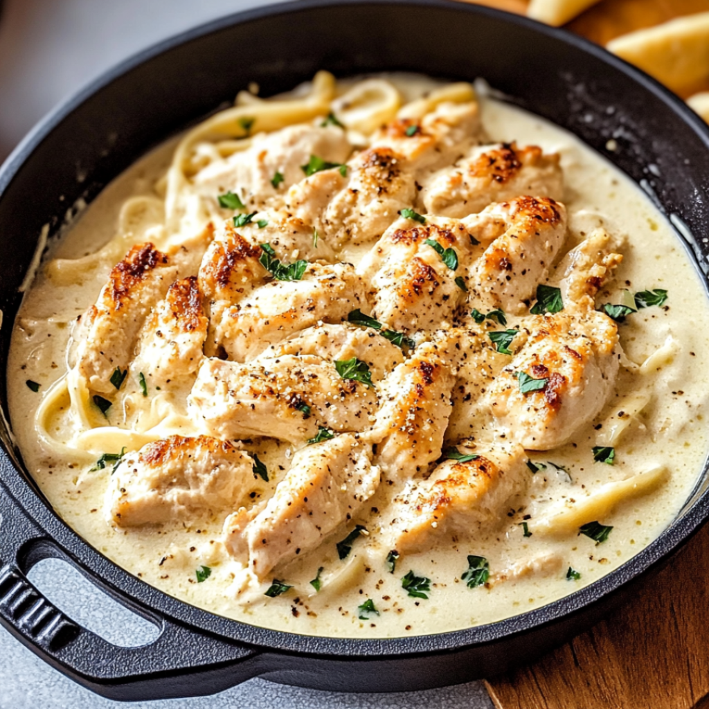 Creamy Chicken Alfredo Pasta