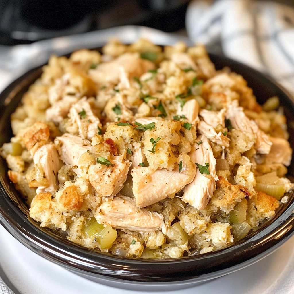 Crockpot Chicken & Stuffing