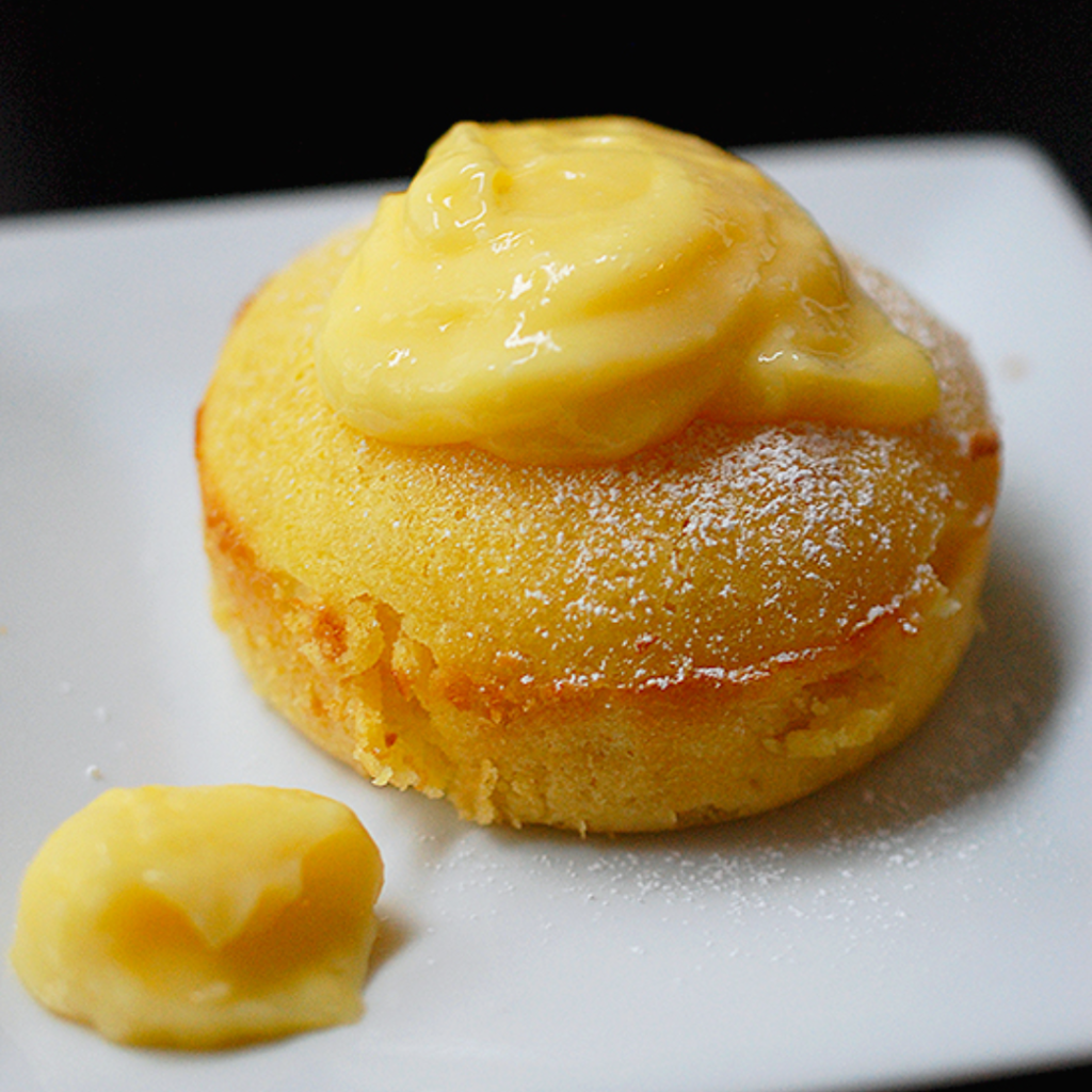 Lemon Lava Cake with a Gooey Citrus Center