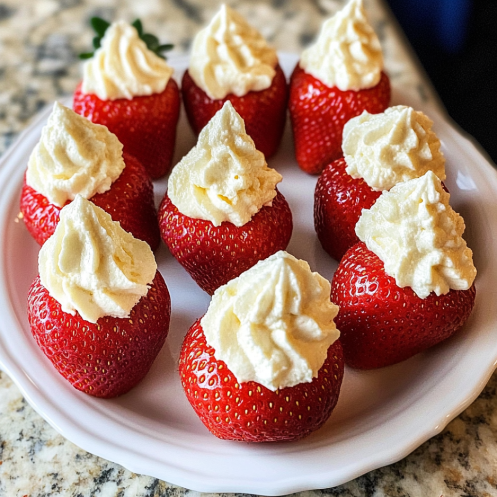 Mini Cheesecake Strawberries