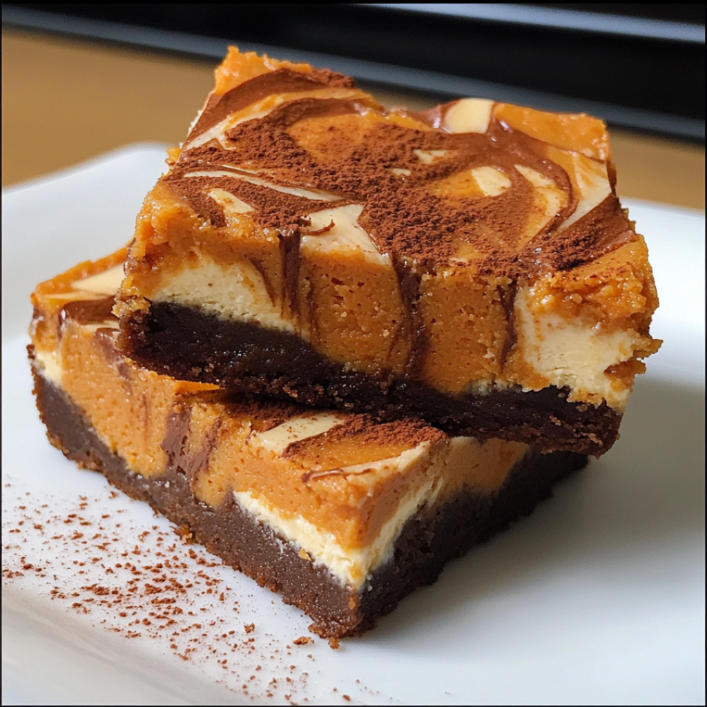 Potato Brownies with a Creamy Cheesecake Swirl