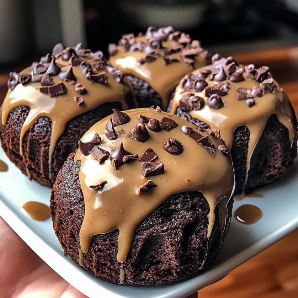 Fudgy Chocolate Brownie Bombs with a Melty Center