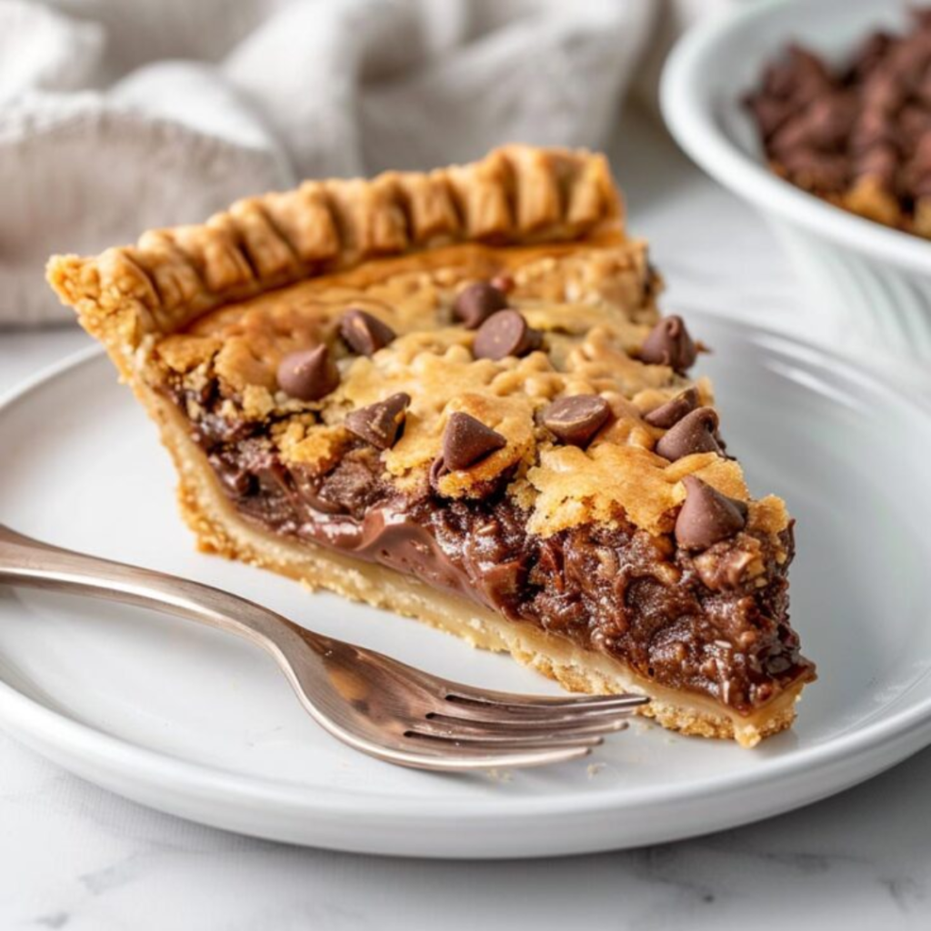 Gooey Nutella Cookie Pie with a Soft and Chewy Center