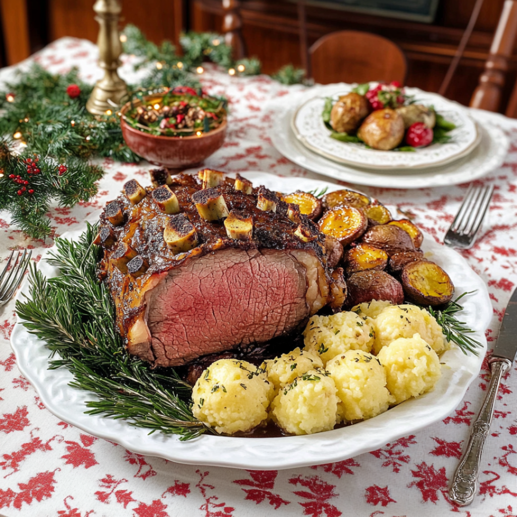 Festive Herb-Crusted Prime Rib for the Holidays