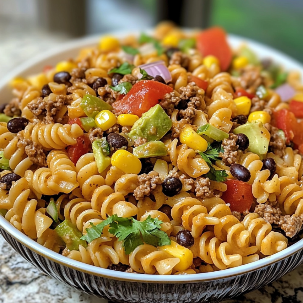 Savory Taco-Inspired Pasta Salad