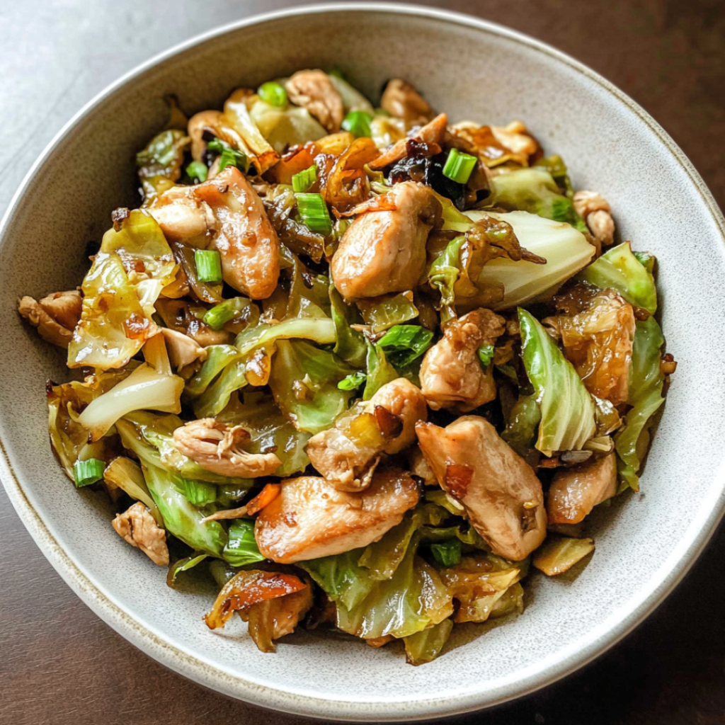 Easy Chinese Chicken and Cabbage Stir-Fry