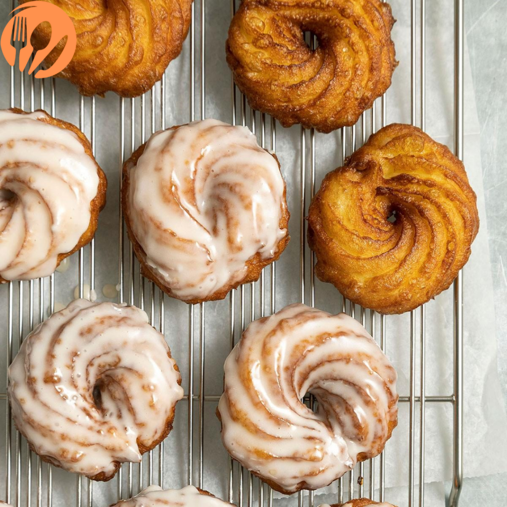 Light and Airy French Crullers with a Sweet Honey Glaze