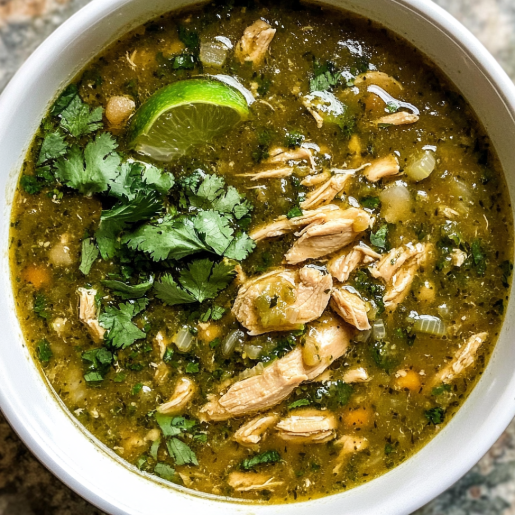 Spicy & Hearty Green Chicken Chili Soup