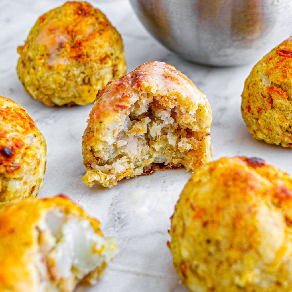 Savory Turkey and Herb Stuffing Meatballs