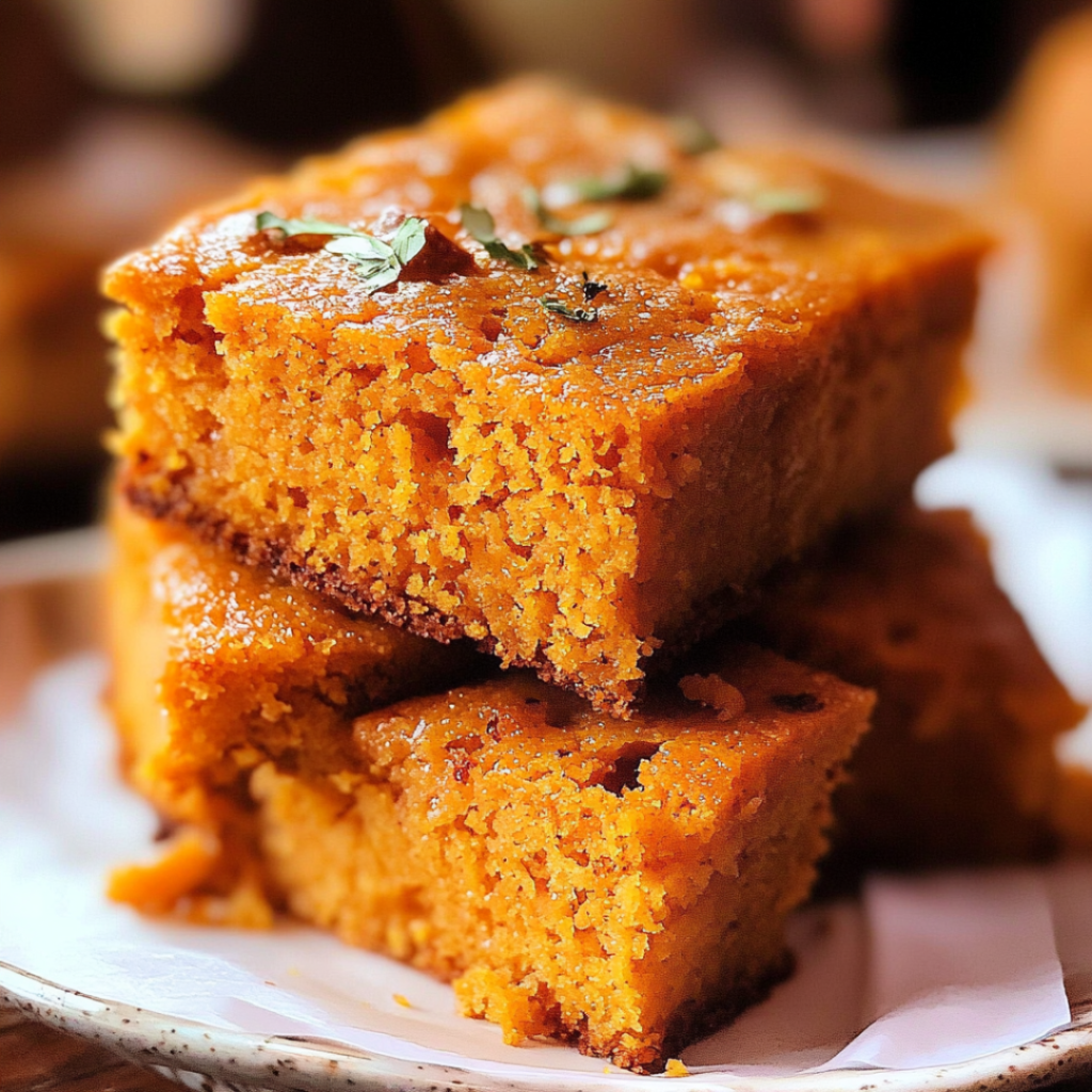 Honey Butter Sweet Potato Cornbread