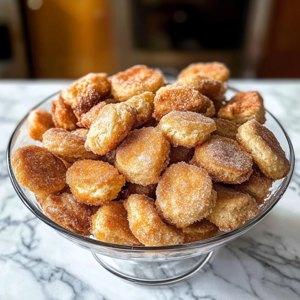 Soft and Sweet Cinnamon Sugar Biscuit Bites