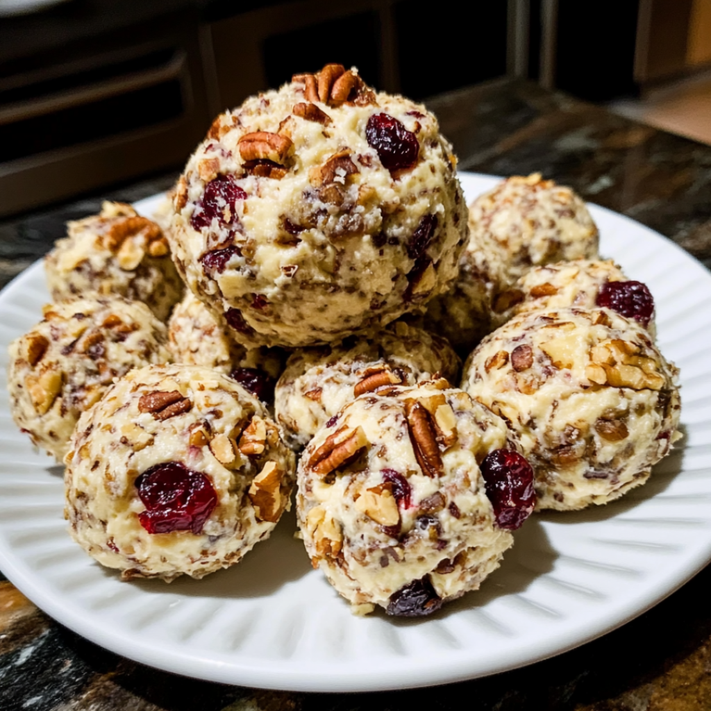 Festive Cranberry Pecan Cheese Balls