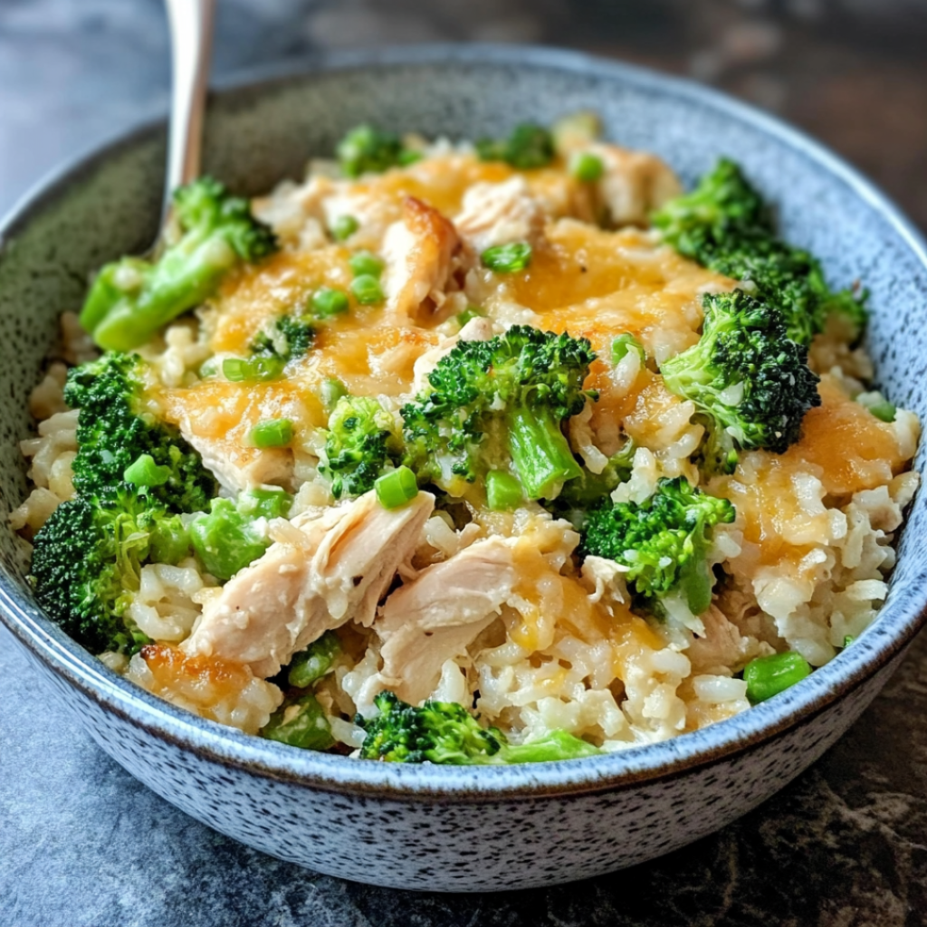 Creamy Chicken Broccoli Rice Casserole