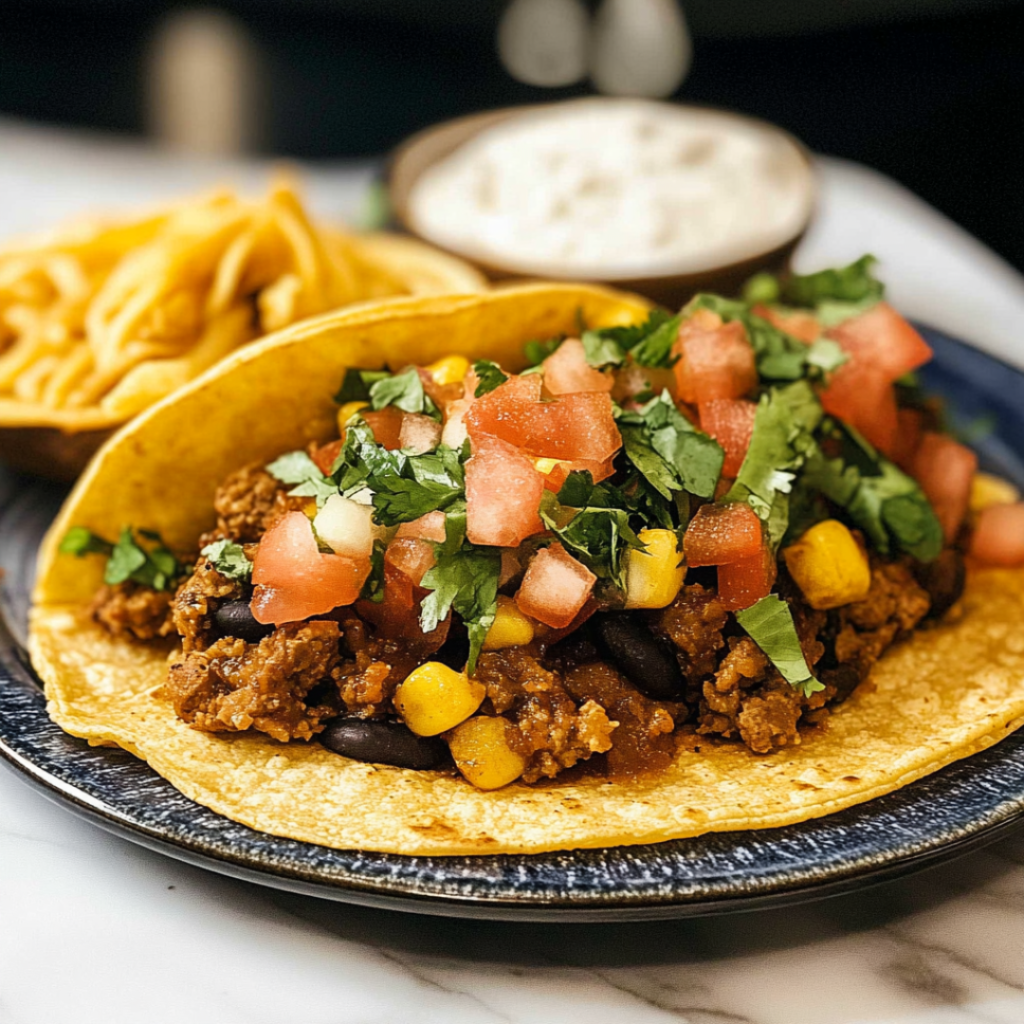 Navajo Tacos with Frybread and Toppings