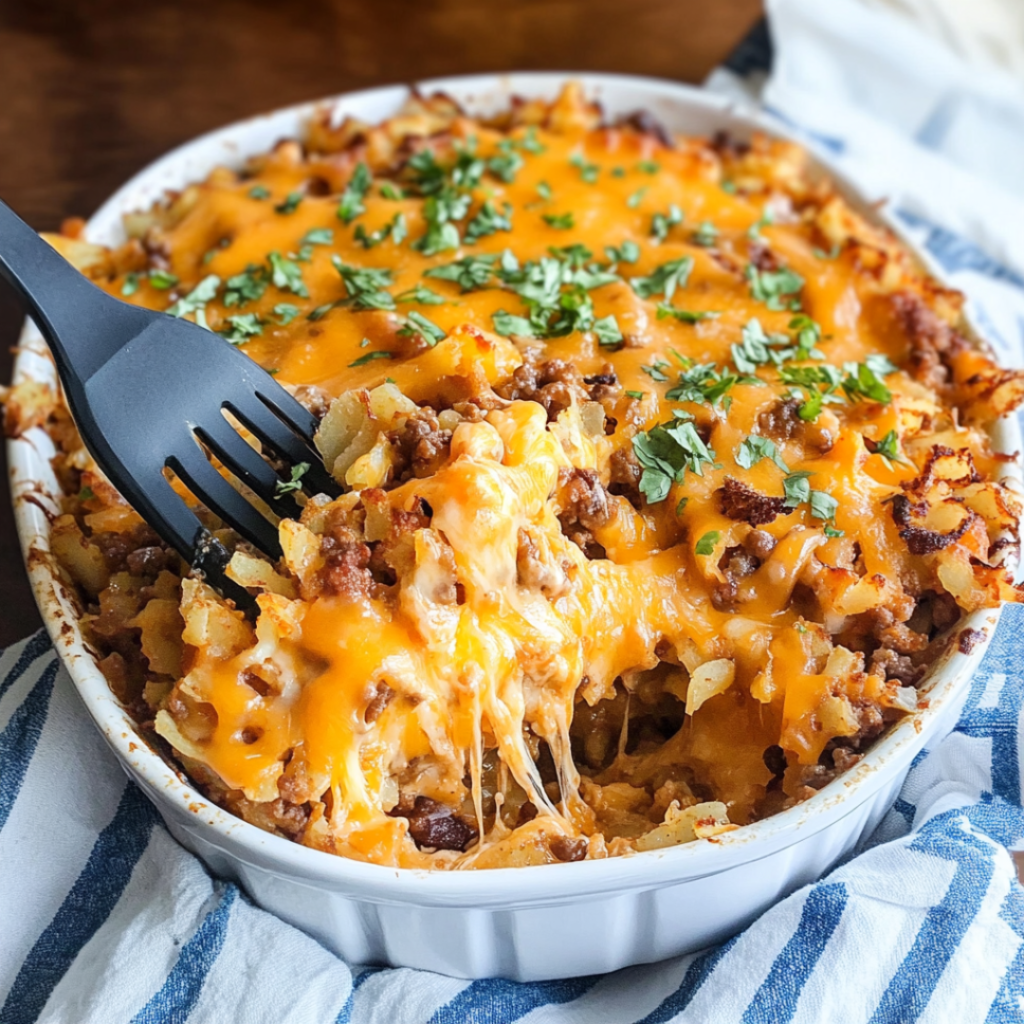 Taco-Style Cheesy Hashbrown Casserole