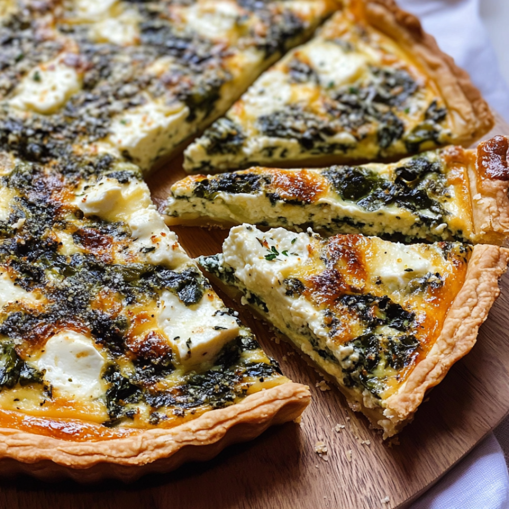 Creamy Ricotta and Spinach Quiche