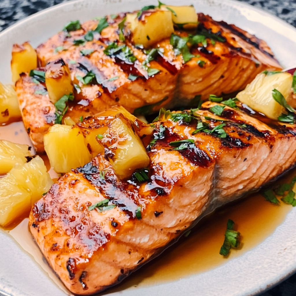 Honey Pineapple Salmon