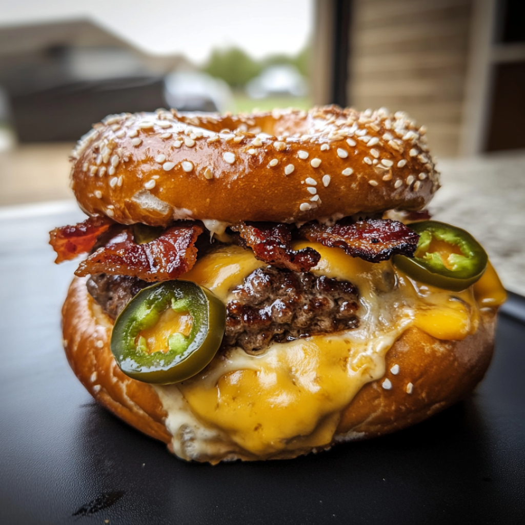 Jalapeño Bacon Cheeseburger Pretzel