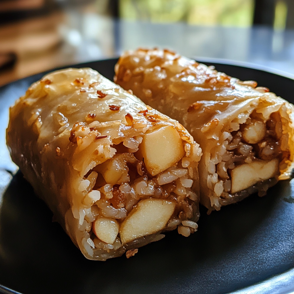 Apple Pie Rice Rolls