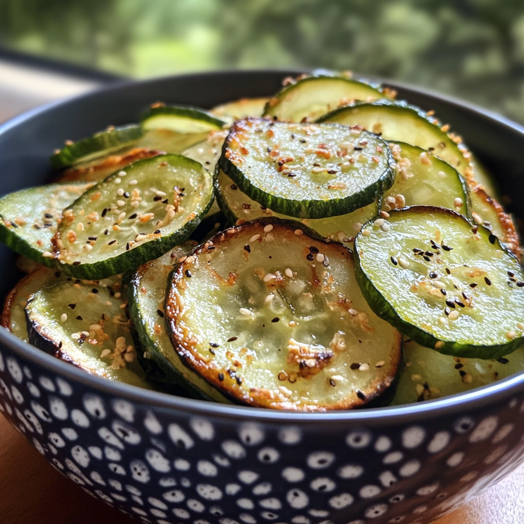 Baked Cucumber Chips Baked Cucumber Chips