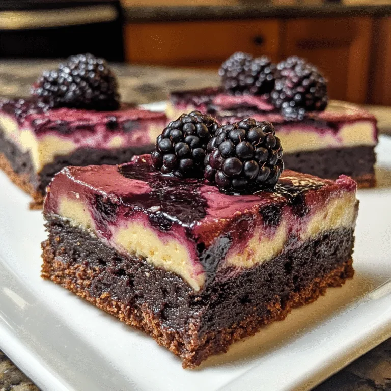 Blackberry Cheesecake Brownies