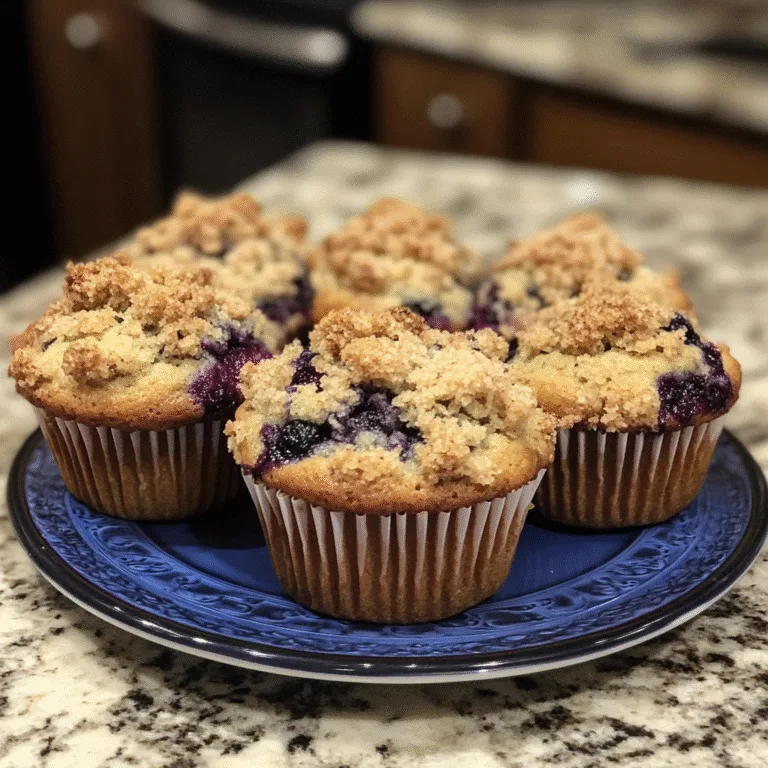 Blueberry Crumb Muffins