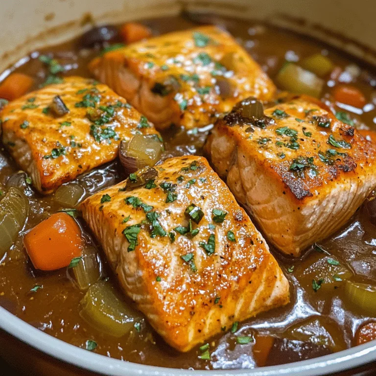 Brown Stew Salmon