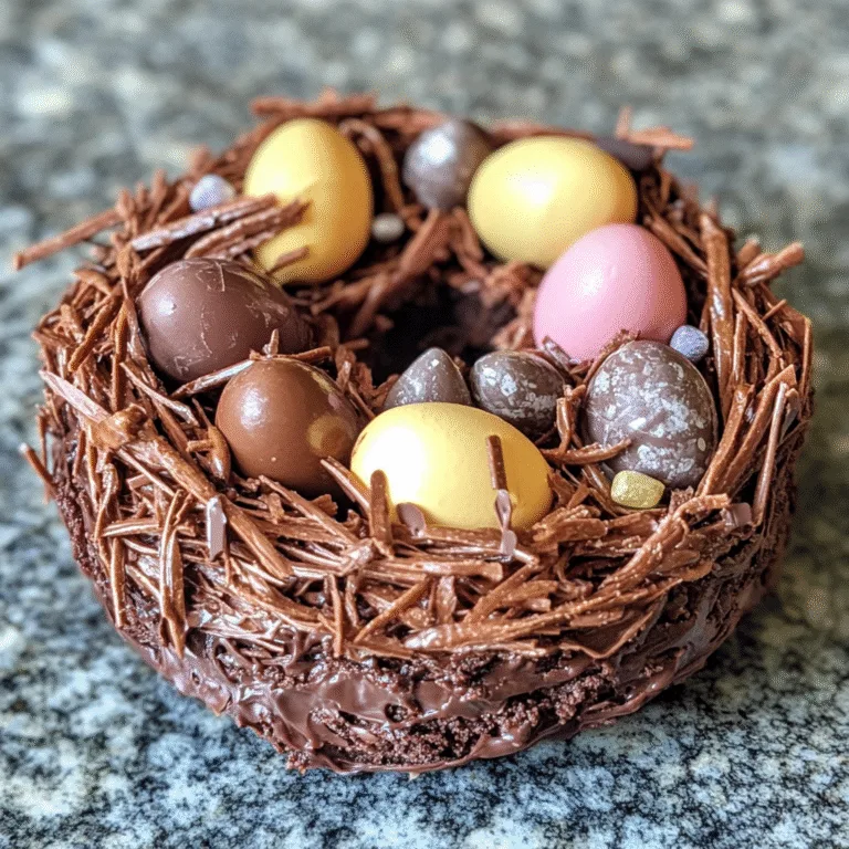 Chocolate Easter Egg Nest