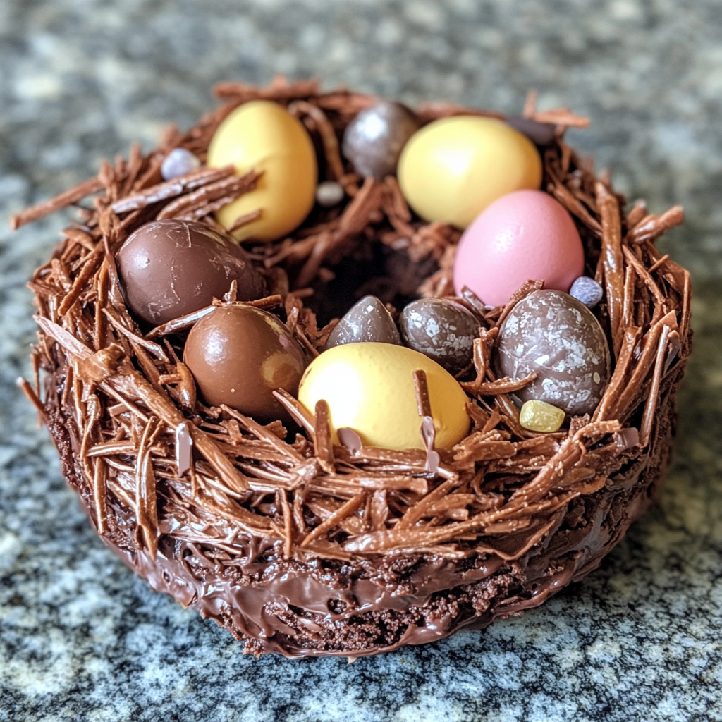 Chocolate Easter Egg Nest