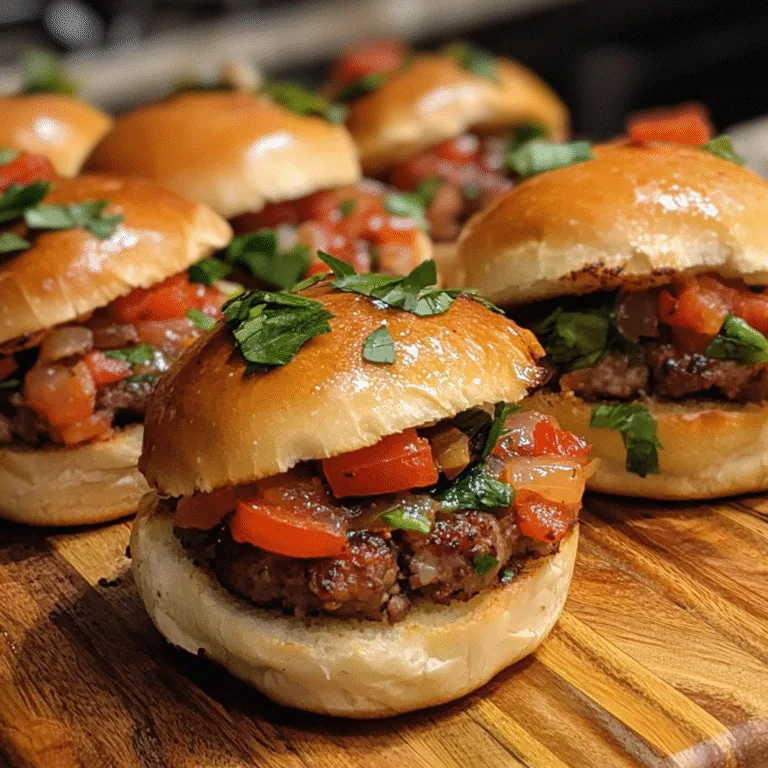 Chopped Italian Sliders
