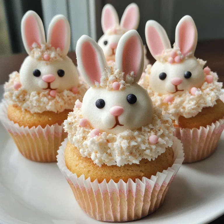 Easter Bunny Cupcakes