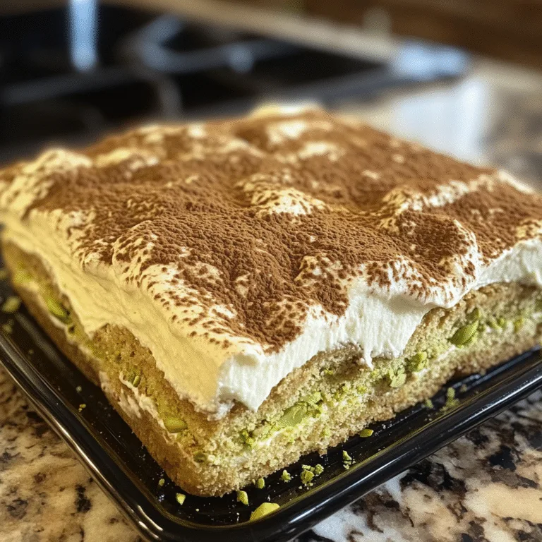 Easy Pistachio Tiramisu Recipe