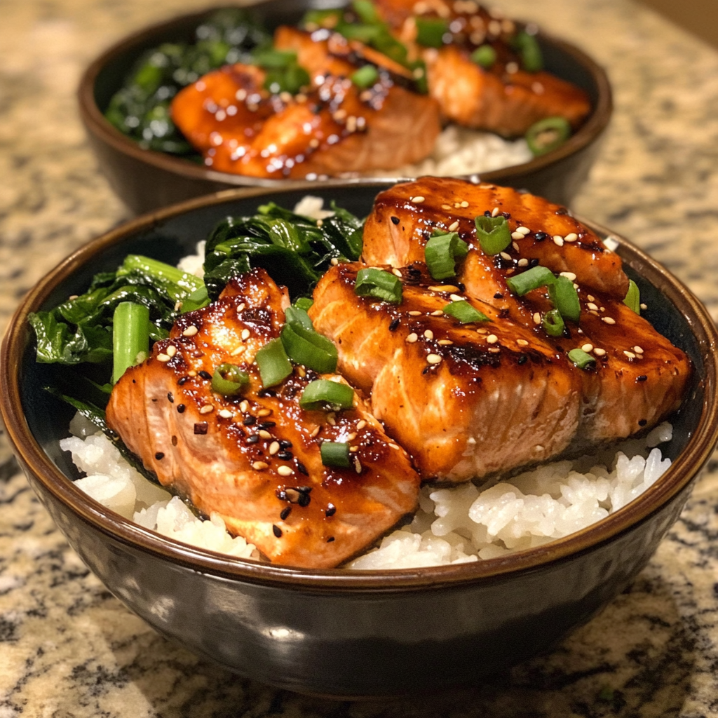 Fresh Teriyaki Salmon Bowls Fresh Teriyaki Salmon Bowls