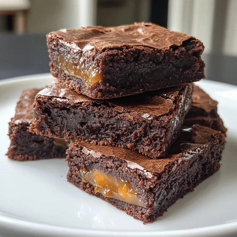 Fudgy Chocolate Caramel Brownies