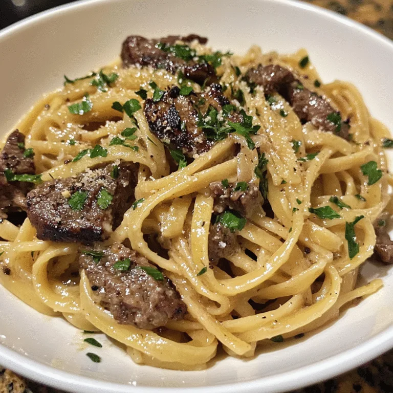 Garlic Butter Linguine Beef