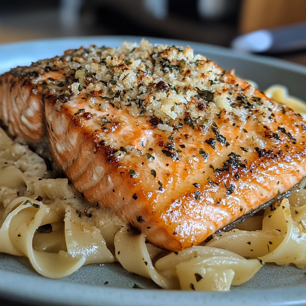 Garlic Butter Parmesan Salmon