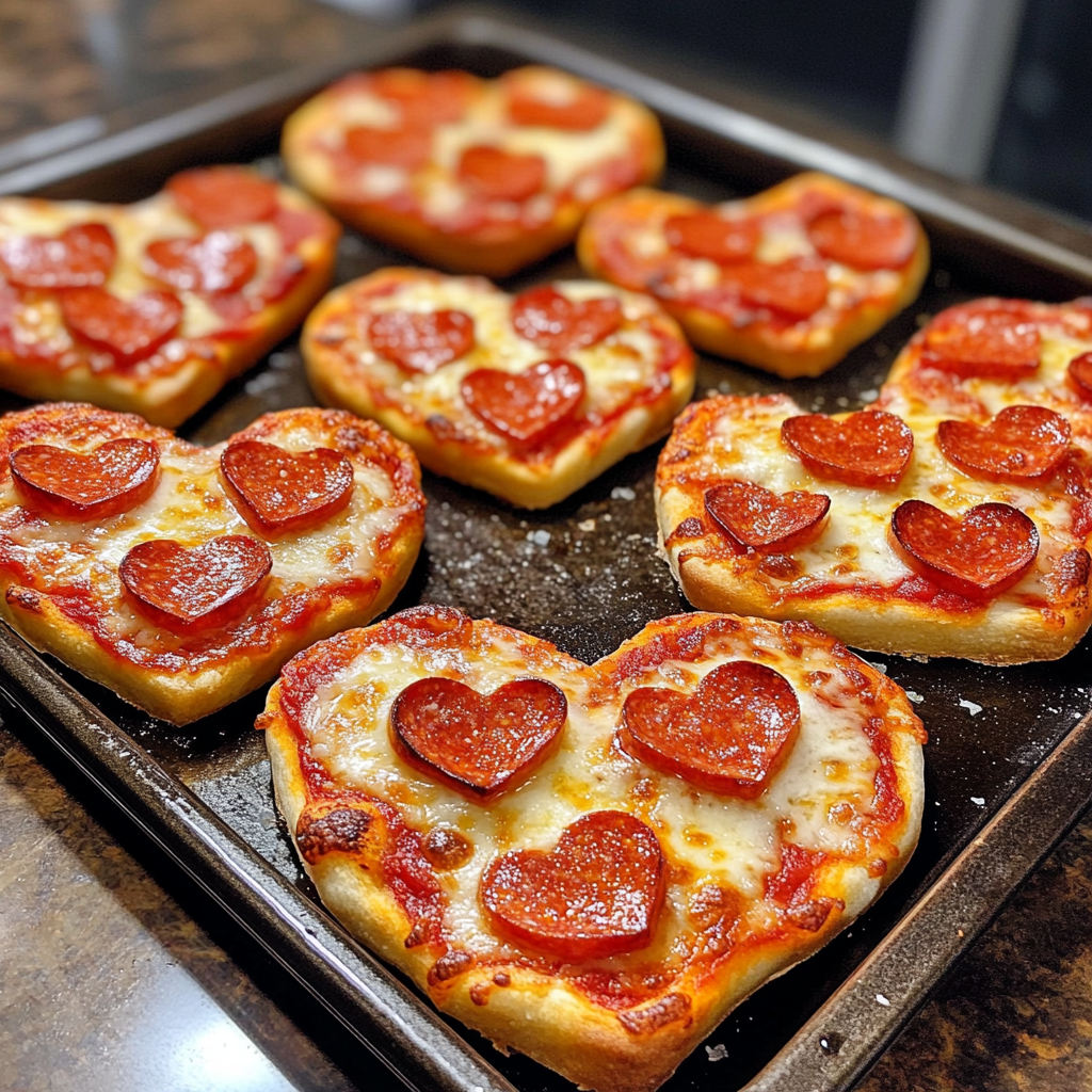 Heart Shaped Mini Pizzas Heart Shaped Mini Pizzas