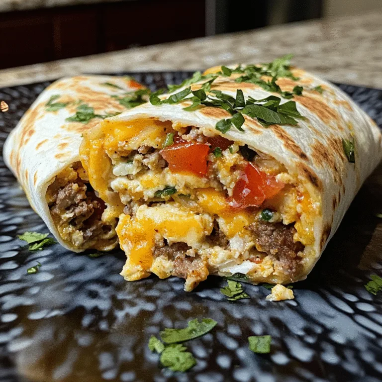 High Protein Breakfast Burritos