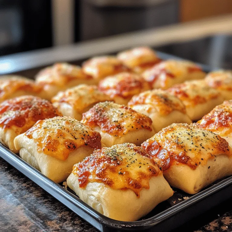 Homemade Pepperoni Pizza Rolls