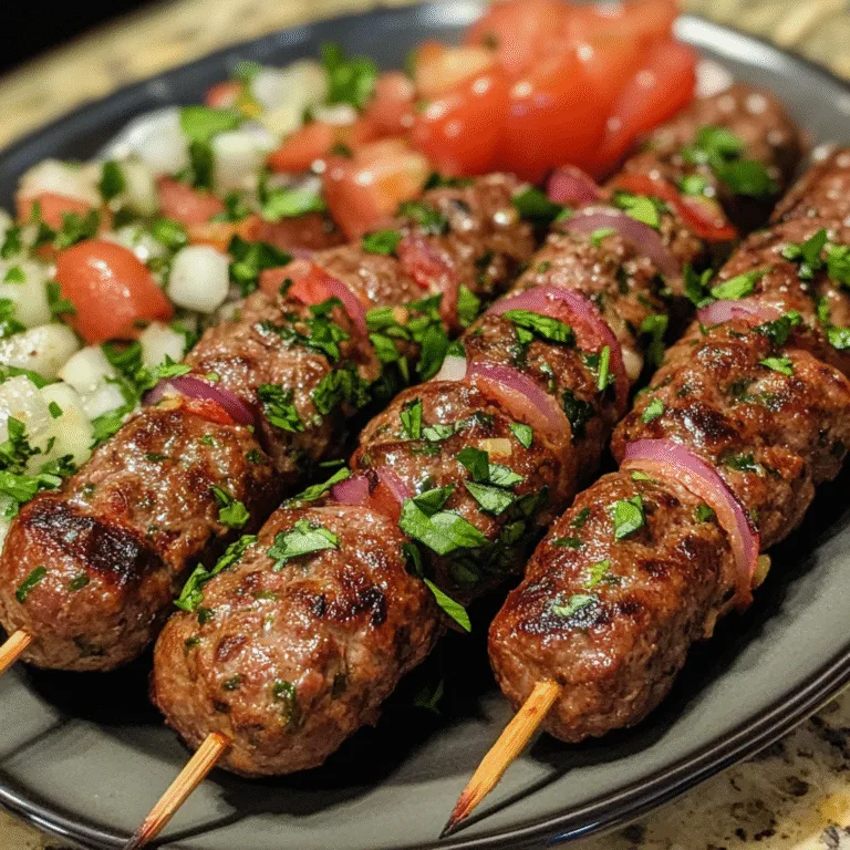 Lebanese Kafta Kebabs