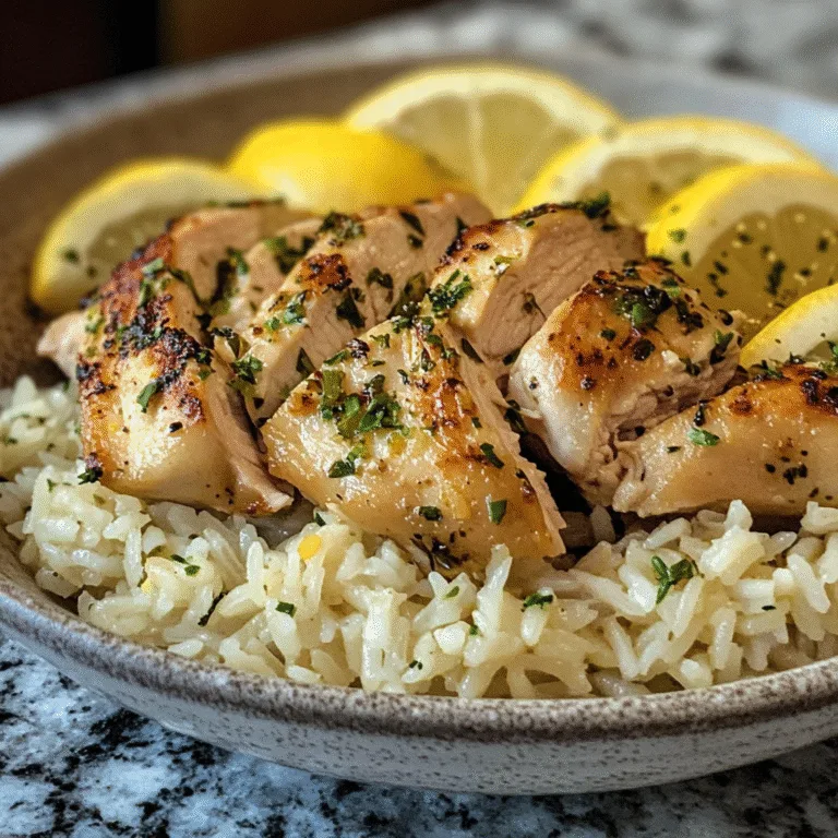 Lemon Herb Chicken Rice