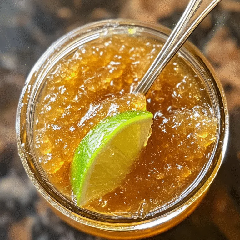 Lime Marmalade Recipe